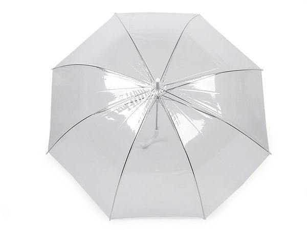 Premium Transparent Automatic Open Dome Umbrella - Elegant Clear Bubble Parasol for Weddings, Events, and Daily Fashion