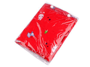 Premium Children's Waterproof Raincoat with Hood and Matching Storage Case - Colorful All-Over Motifs