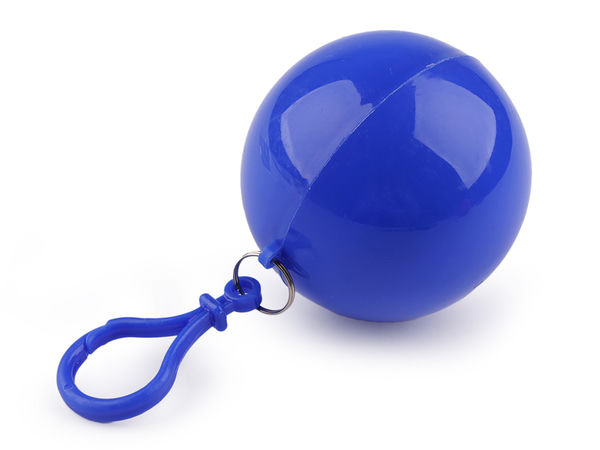 Portable Emergency Rain Poncho with Clip-On Storage Ball - Compact Hooded Disposable Raincoat