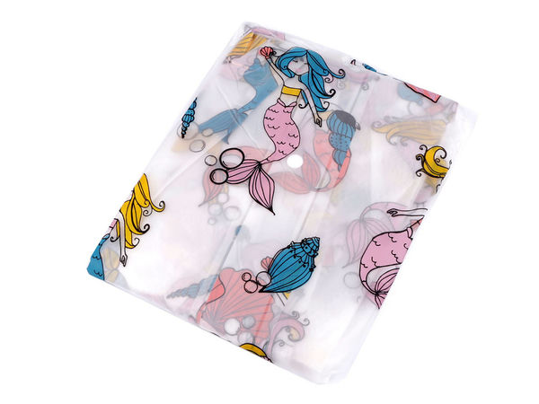 Kids' Premium Transparent Waterproof Raincoat - Universe, Heart & Mermaid Designs