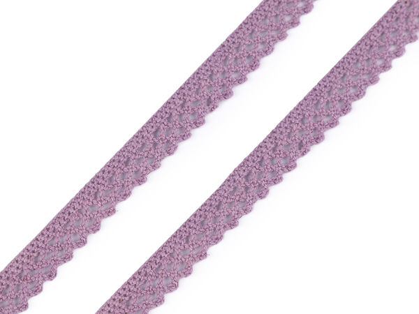 Premium 12mm Cotton Bobbin Lace Trim - Elegant Scalloped Curved Edge Lace for Crafts, Tablecloths, Home Decor, and Folk Costumes