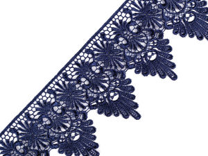 Premium Guipure Lace Trim - 80mm Wide Airy Floral Embroidery Ribbon for Dresses, Garment Customization, and Historical Costumes