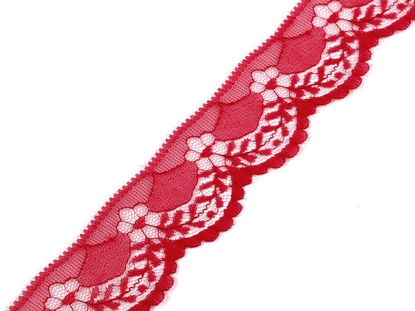 Premium Nylon Lace Trim (40mm) - Decorative Craft Lace for Home Decor, Apparel, and Creative DIY Projects