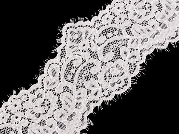 Elastische französische Spitze Breite 90 mm