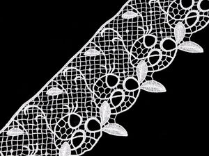 Premium Guipure Lace Trim (90mm Width) - Elegant Non-Elastic Floral Lace for Garment Embellishment and Home Decor