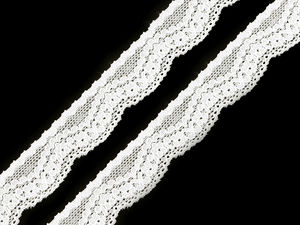 Premium 25mm Stretch Elastic Lace Trim | Elegant, Soft & Romantic Lace Ribbon for Lingerie, Blouses, and Dresses