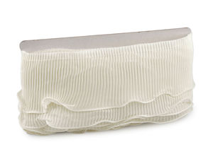 Premium Double Pleated Ruffle Trim (90mm Width) – Elegant Haberdashery Ribbon for Sewing, Apparel, and Crafts