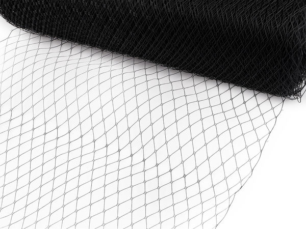 Premium French Veiling Mesh for Millinery and Bridal Wear - 25cm Width