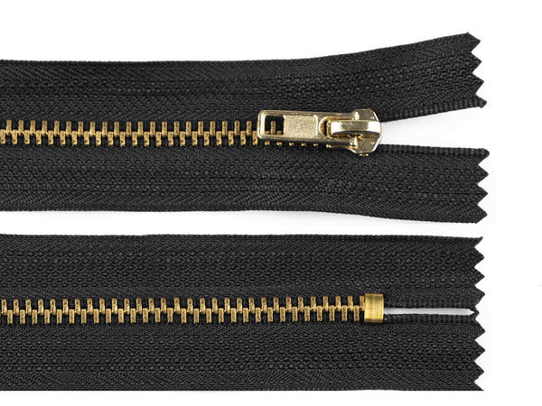 Premium Metal Closed-End Zipper No. 4 (4mm Width, 10cm Length) - Durable Fastener for Pants, Sweatshirts, and Bags