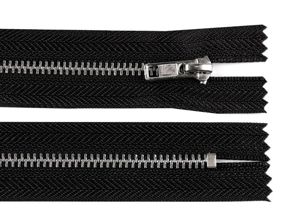 Premium No. 3 Closed-End Metal Zipper with Silver Teeth, 18 cm - Durable Zipper for Jeans, Sweatshirts, and Bags