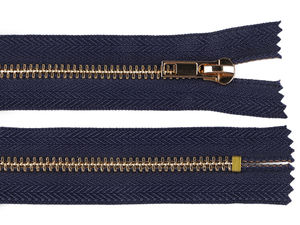 Premium No. 5 Closed-End Metal Zipper (18 cm) with Autolock Slider - Durable Fastener for Jeans, Jackets, and Bags