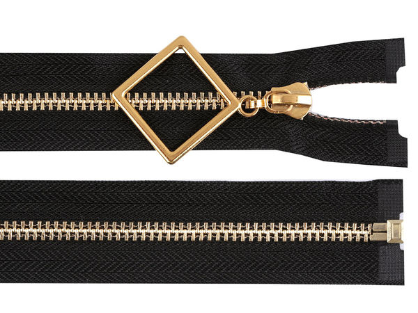 Premium No. 5 Open-End Metal Zipper (60 cm) with Titanium Teeth & Autolock Slider - Black