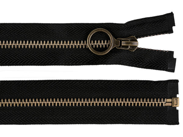 Premium No. 5 Metal Open-End Zipper (60 cm) with Autolock Decorative Slider