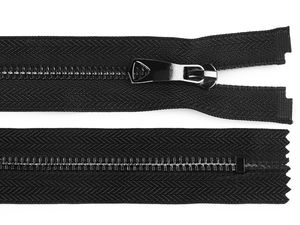 Premium No. 5 Closed-End Metal Zipper (20cm) with Autolock Decorative Slider for Jeans, Jackets, and Bags