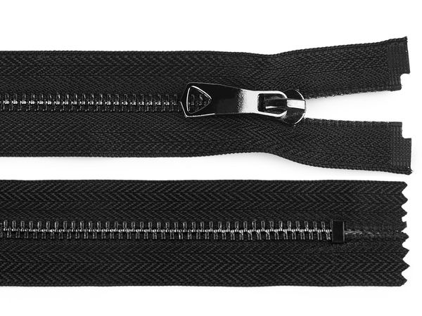Premium Metal Zipper No. 5 (25 cm) - Closed-End Zipper with Decorative Autolock Slider