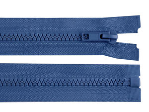 Premium No. 5 Plastic Open-End Separating Zipper (50cm) for Jackets, Coats, and Outerwear