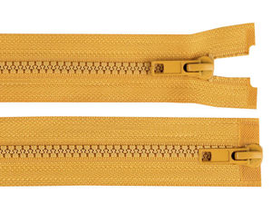 Premium No. 5 Two-Way Plastic Open-End Zipper with Double Sliders, 100cm