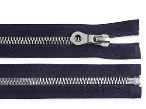 Heavy-Duty Vislon Open-End Plastic Zipper (8mm Width, 80cm Length) – Premium Auto-Lock Slider for Jackets, Coats & Outerwear