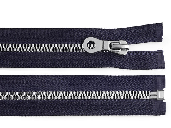 Heavy-Duty Vislon Open-End Plastic Zipper (8mm Width, 80cm Length) – Premium Auto-Lock Slider for Jackets, Coats & Outerwear