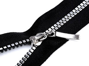 Premium No. 5 Vislon Open-End Plastic Zipper (70cm) with Decorative Square Teeth