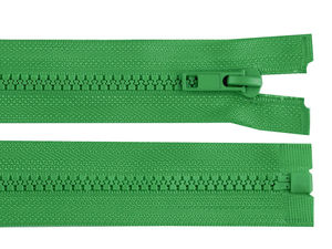 No. 5 Vislon Plastic Open-End Zipper with Metal Slider, 120cm Heavy-Duty Jacket and Coat Zipper