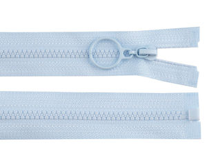 Premium No. 3 Open-End Plastic Zipper with Round O-Ring Puller (40 cm)