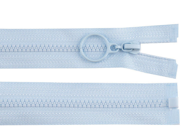 Premium No. 3 Open-End Plastic Zipper with Round O-Ring Puller (40 cm)