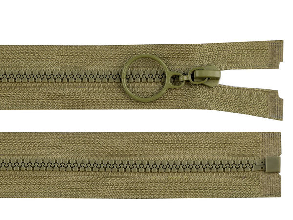 Premium No. 3 Open-End Plastic Zipper with Easy-Grip Ring Pull - 50cm