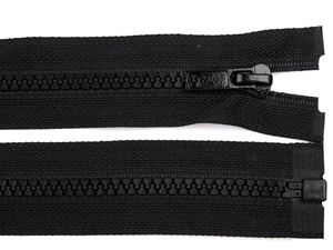 Heavy-Duty No. 5 Plastic Open-End Zipper (200 cm) - Black