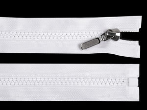 Premium No. 5 Plastic Open-End Zipper (50cm) with Decorative Metal Slider