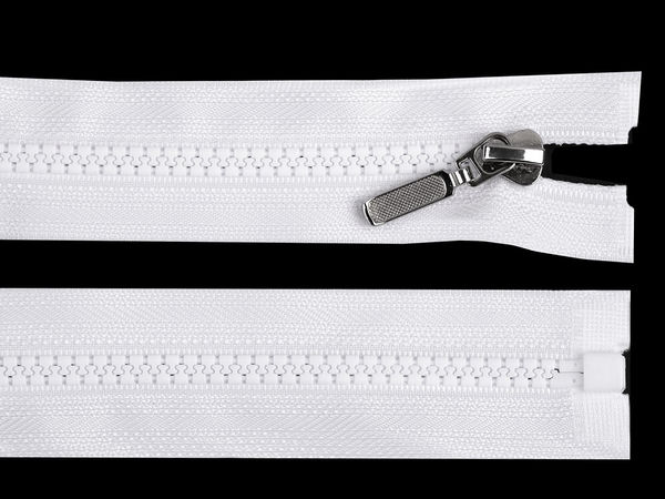 Premium No. 5 Plastic Open-End Zipper (50cm) with Decorative Metal Slider