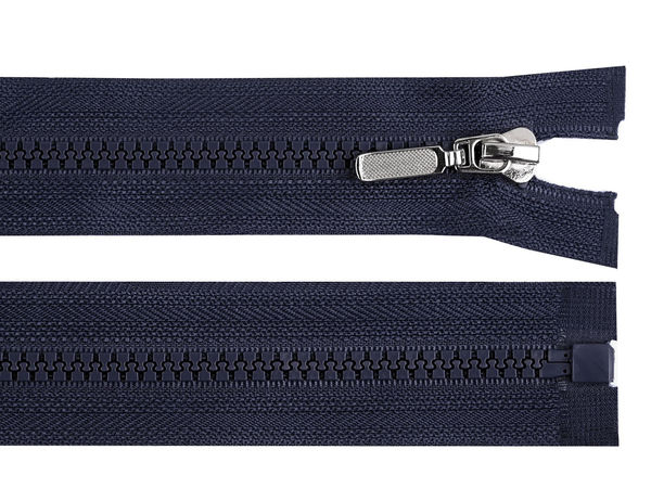 Premium No. 5 Plastic Open-End Zipper with Decorative Metal Slider (70 cm)