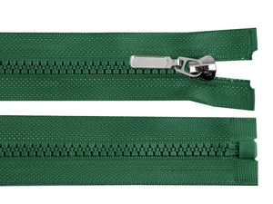 Premium No. 5 Plastic Open-End Zipper (90 cm) with Decorative Slider for Jackets and Coats