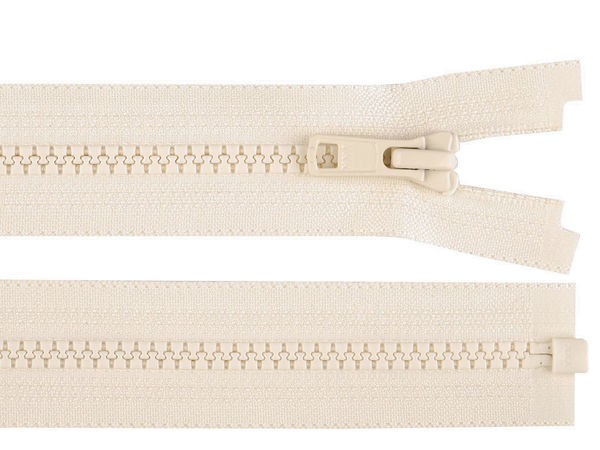 YKK No. 5 Open-End Plastic Zipper (60cm) - Heavy Duty Auto-Lock Fastener for Jackets, Coats & Outerwear