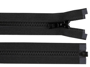 YKK No. 5 Open-End Plastic Zipper (75 cm) - Heavy-Duty Autolock Fastener for Jackets, Coats, and Outerwear