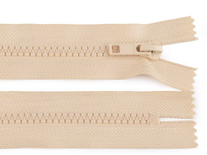 Premium No. 5 Closed-End Plastic Zipper (16 cm) - Light Beige