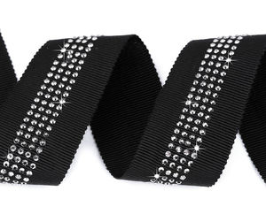 Premium Rhinestone Trim Braid - 30mm Trouser Side Stripe & Clothing Embellishment