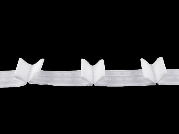 Rufflette Premium Cartridge Pleat Curtain Heading Tape, 50mm - White