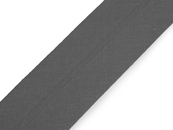 Premium Folded Cotton Bias Binding Tape (40mm) - High-Quality Czech Sewing Trim for Garments and Home Textiles