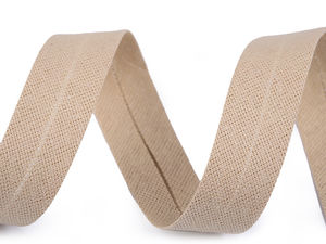 Premium Folded Cotton Bias Binding Tape (18mm) - High-Quality Sewing Ribbon for Edging and Trimming