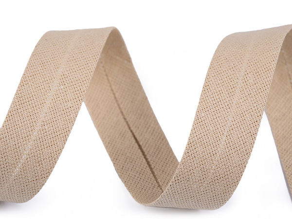 Premium Folded Cotton Bias Binding Tape (18mm) - High-Quality Sewing Ribbon for Edging and Trimming