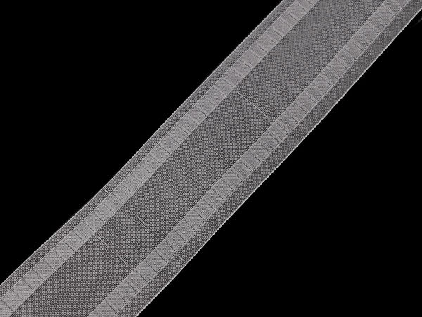 Universal Transparent Curtain Heading Tape (80mm) – Premium Multi-Pleat Header with Hook Eyelets for Curtains & Drapes