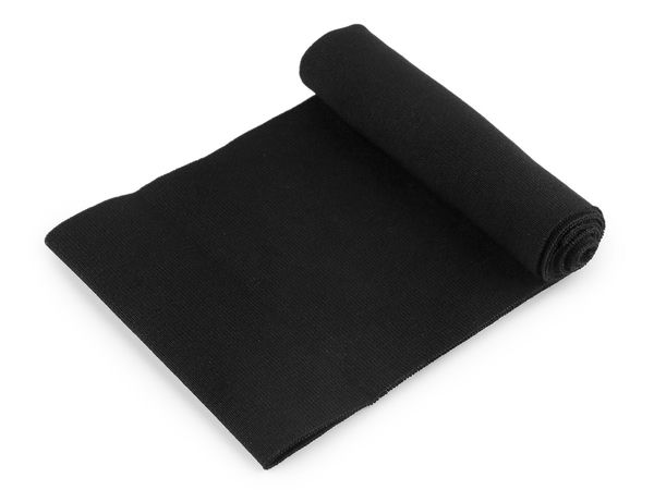 Premium Cotton Elastic Rib Knit Cuffs & Trim (14cm Width) - Flat Banding for Jackets & Sweatpants