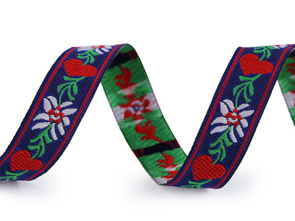 Premium Woven Jacquard Folk Costume Ribbon (15 cm Width)