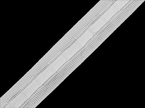 Universal Curtain Heading Tape – 25 mm Pleating Tape with 2 Drawstrings, White