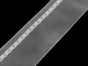 Premium Transparent Curtain Heading Tape with Integrated Loops (10 cm) - Easy-Install Header for Drapes