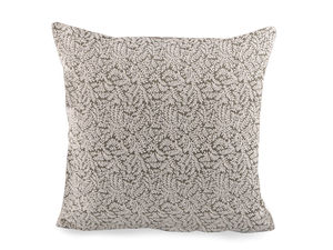 Premium Woven Botanical Motif Cushion Cover - Cozy Leaf & Twig Decorative Pillowcase (45x45 cm)