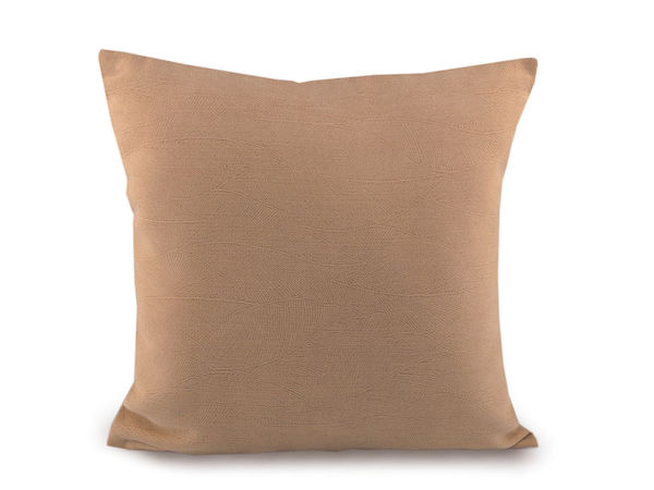 Premium Reversible Textured Cushion Cover - Delicate Leaf Pattern (45x45 cm)