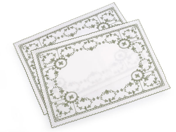 Premium Embroidered Textile Placemats | Elegant Dining Table Protection & Decor