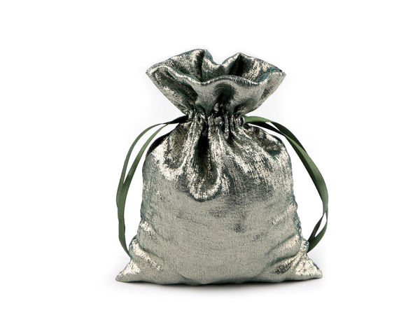 Metallic Gift Bag with Satin Drawstring (13x18 cm) - Premium Packaging for Jewelry, Cosmetics, and Small Gifts